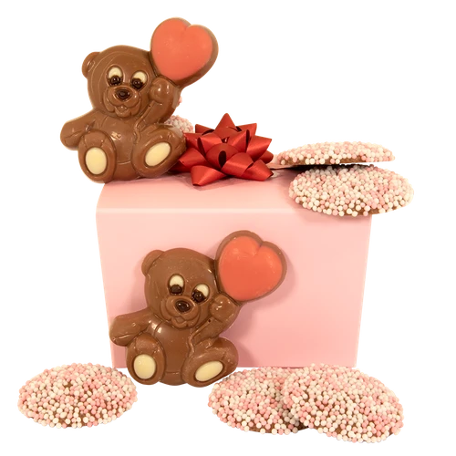 Meisje geboorte chocolade