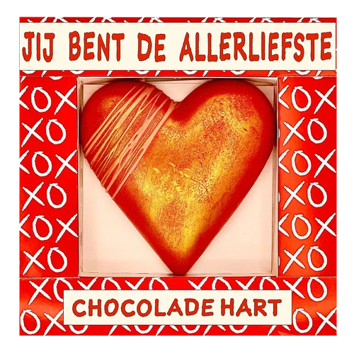Chocoladehart jij bent de allerliefste