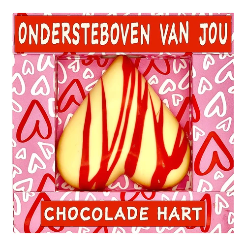 Chocoladehart onderste boven van jou