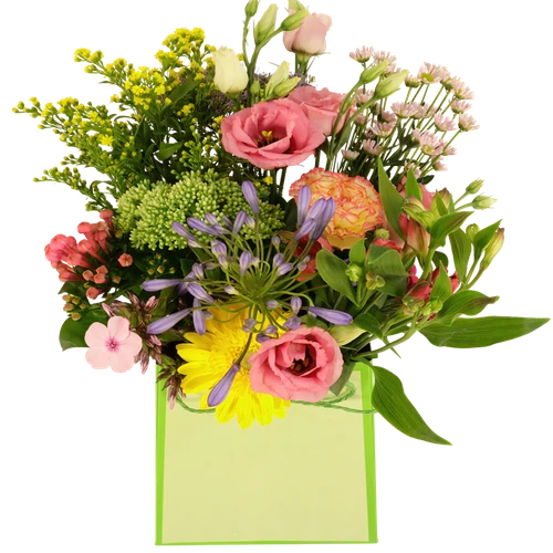Tasje met zomerbloemen