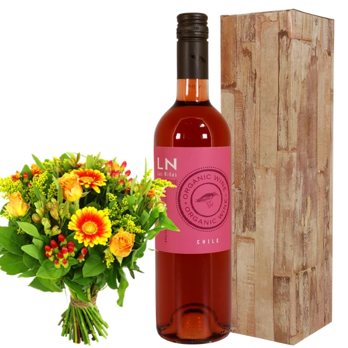 Las Ninas Rosé wijn boeket bloemen