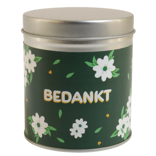 Snoep blikje Bedankt
