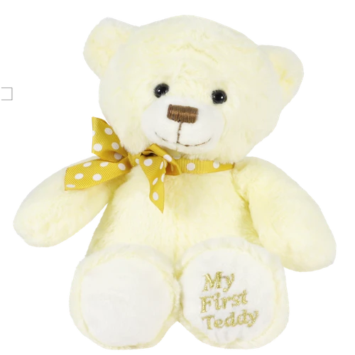Net zwanger cadeautje "My first Teddy" 28 cm