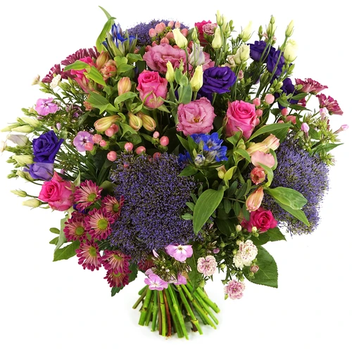 Boeket verse bloemen Paars - Roze