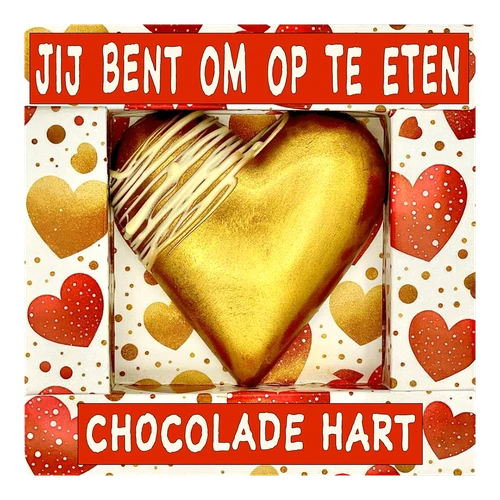 Chocoladehart jij bent om op te eten