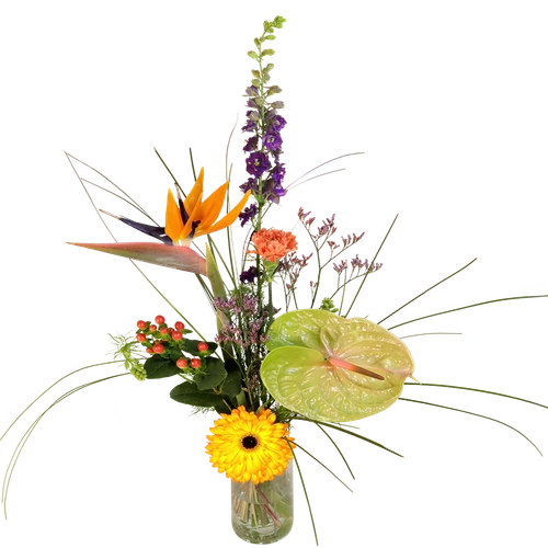 Moederdag tropical stylistisch boeket