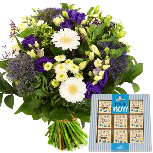 Boeket jongen chocolade