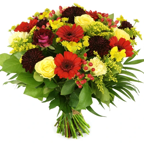 Bloemen Geel en rood