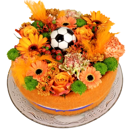 Voetbal bloementaart