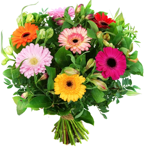 boeket mixed gerberas