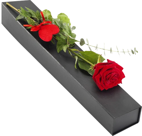 Luxe geschenkdoos met rode roos