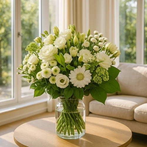 Tijdloos boeket Springerig wit