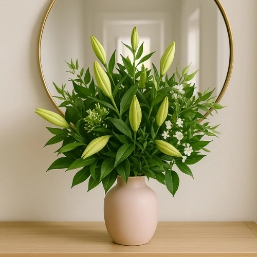 Schoonheid van bloemen witte lelie's