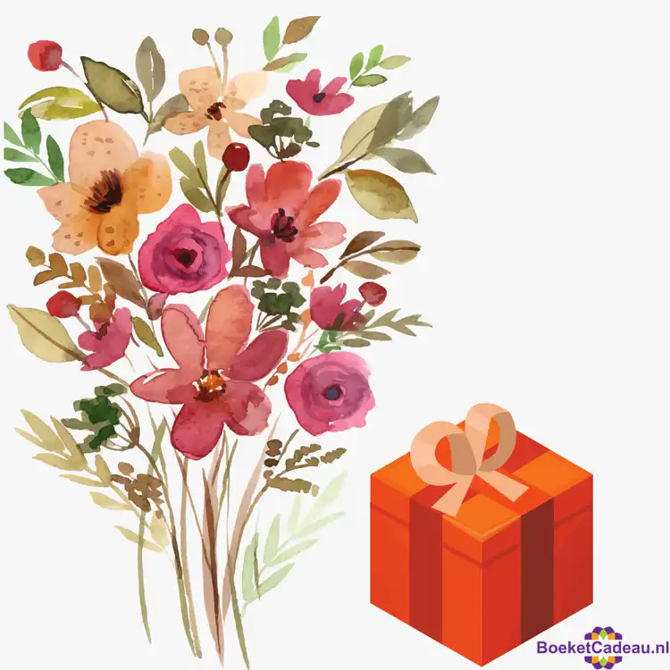 Abonnement boeket met cadeau