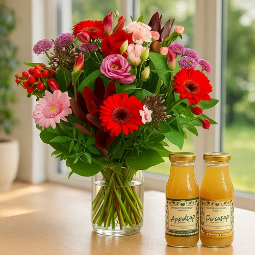 Combi deal boeket + Olmenhorst sappen