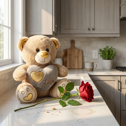 Love knuffelbeer 35cm je bent goud waard