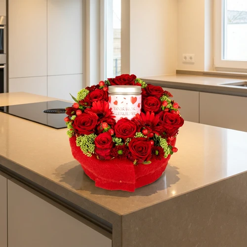 Rode rozen blikje allerliefste