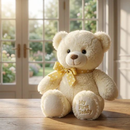 Net zwanger cadeautje "My first Teddy" 28 cm