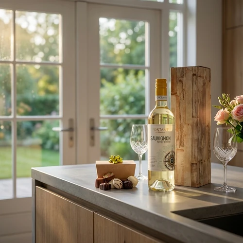 Fortant witte wijn (FR) + 150 gram bonbons