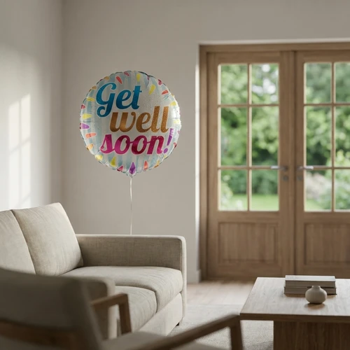 Get well soon druppel heliumballon